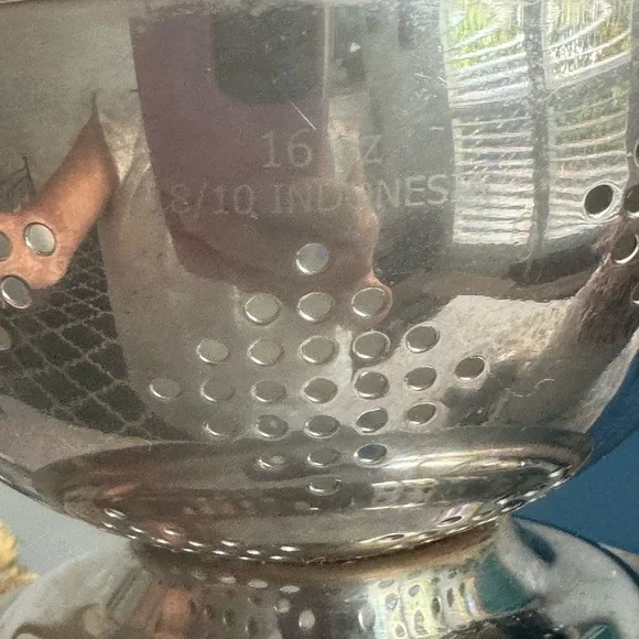 Premium Stainless Steel Small Colanders (2) with Handles - Picture 7 of 11